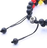 WRCXSTONE Natural Stone Bracelet Mens Black Lava Rock Bracelet Tiger Eye Gemstone Bracelet Yoga Essential Oil Bracelet Charm Gift - Image 5